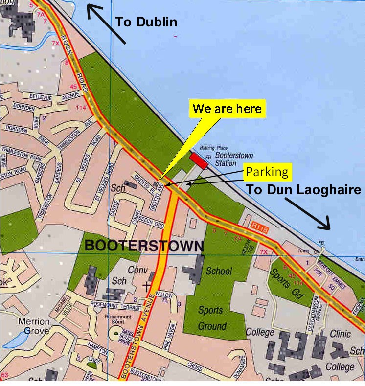 Map of Booterstown